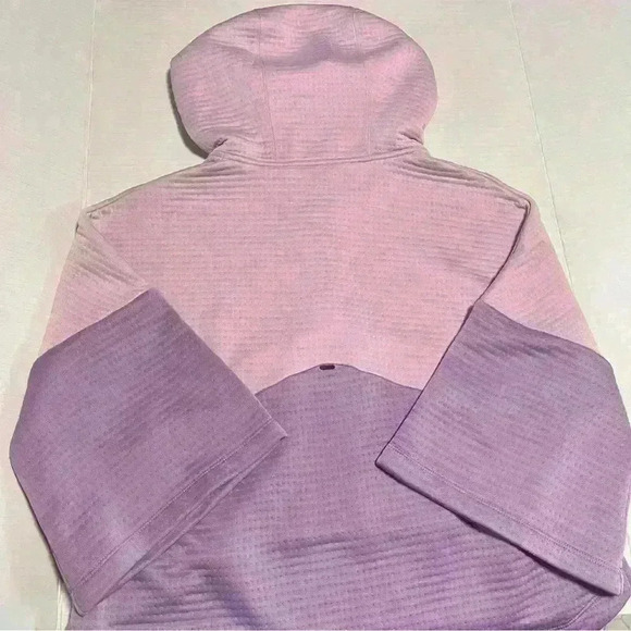 Nike Sample cropped waffle hooded sweatshirt with bell sleeves Size M - Picture 9 of 10